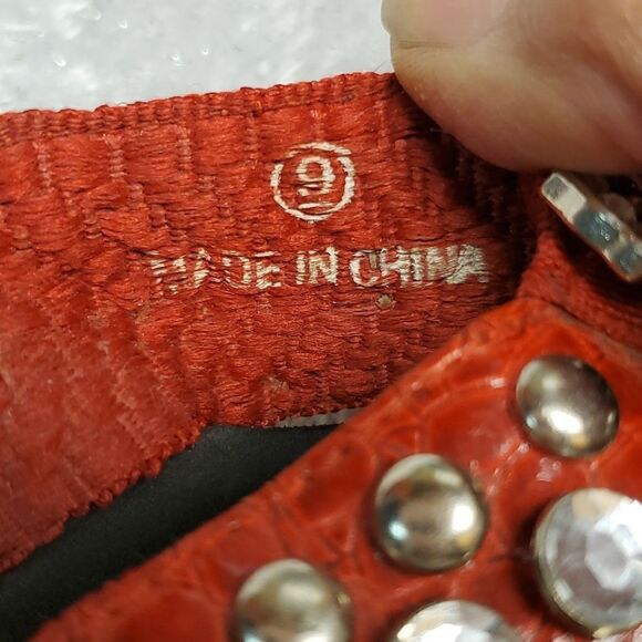 Corkys red jeweled sandals , size 9 - Picture 2 of 7